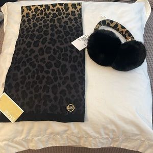 Michael Kors scarf and earmuffs